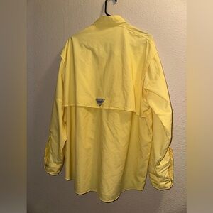 Columbia yellow button down